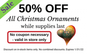 50% off Christmas Ornaments