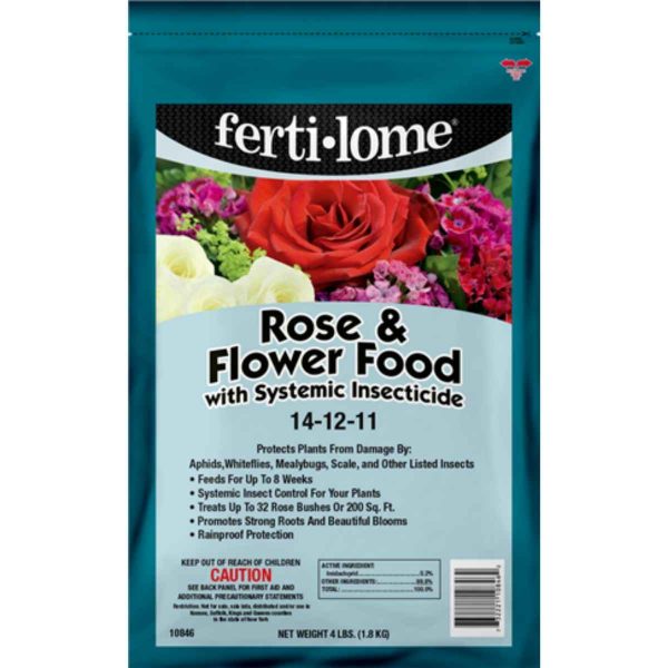 Fertilome Rose&Flower Food w/Syst. Insecticide 4lb