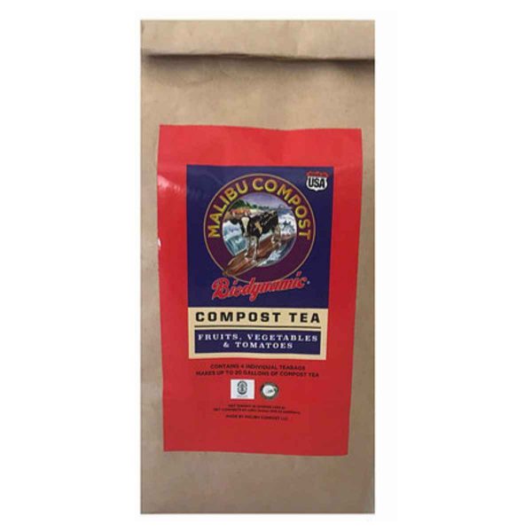 Malibu Compost Tea Fruit Veggies & Tomatoes 4 bags